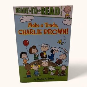 Ready to Read Peanuts Make A Trade Charlie Brown Level II Paperback Book Kids